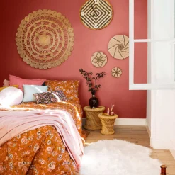 Taburete De Bambú Tam.1/2 30x32Cm