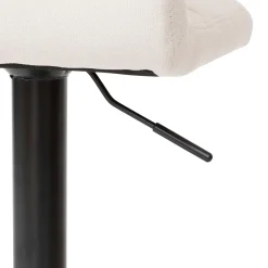 Taburete de bar DELEK ajustable beige