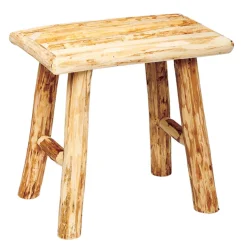 Taburete marrón de madera WOODY