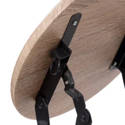 Taburete Plegable Metal+Madera