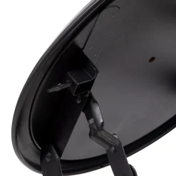 Taburete plegable negro de metal