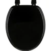 Tapa De Inodoro De Madera Luxe Negra