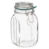 Tarro De Vidrio Tapa Hermética 1L