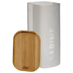 Tarro para harina de vidrio y bambú 1.6L