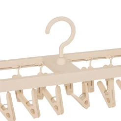 Tendedero con pinzas beige