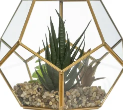 Terrario C/Flores Artif.16x14Cm