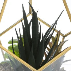 Terrario C/Flores Artif.16x14Cm