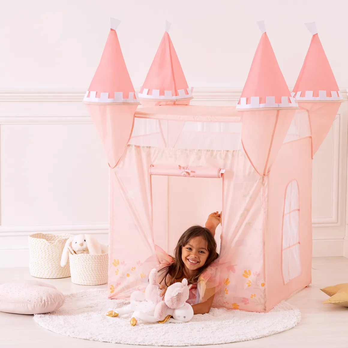 Tienda POP UP castillo rosa