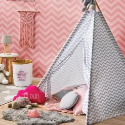 Tienda Tipi Gris P/Niños 120x160x120Cm
