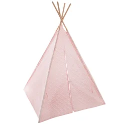 Tienda Tipi Rosa Pompones 120x160x120Cm