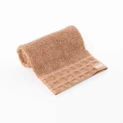 Toalla taupe de algodón 30x50cm