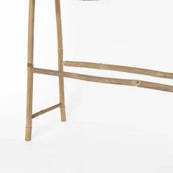 Toallero wc con 5 barras de bambú