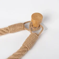 Toallero/portarrollos de baño color natural