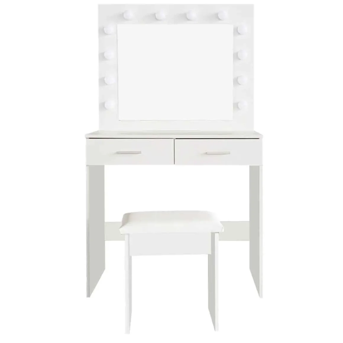 Tocador ATICA con espejo y taburete