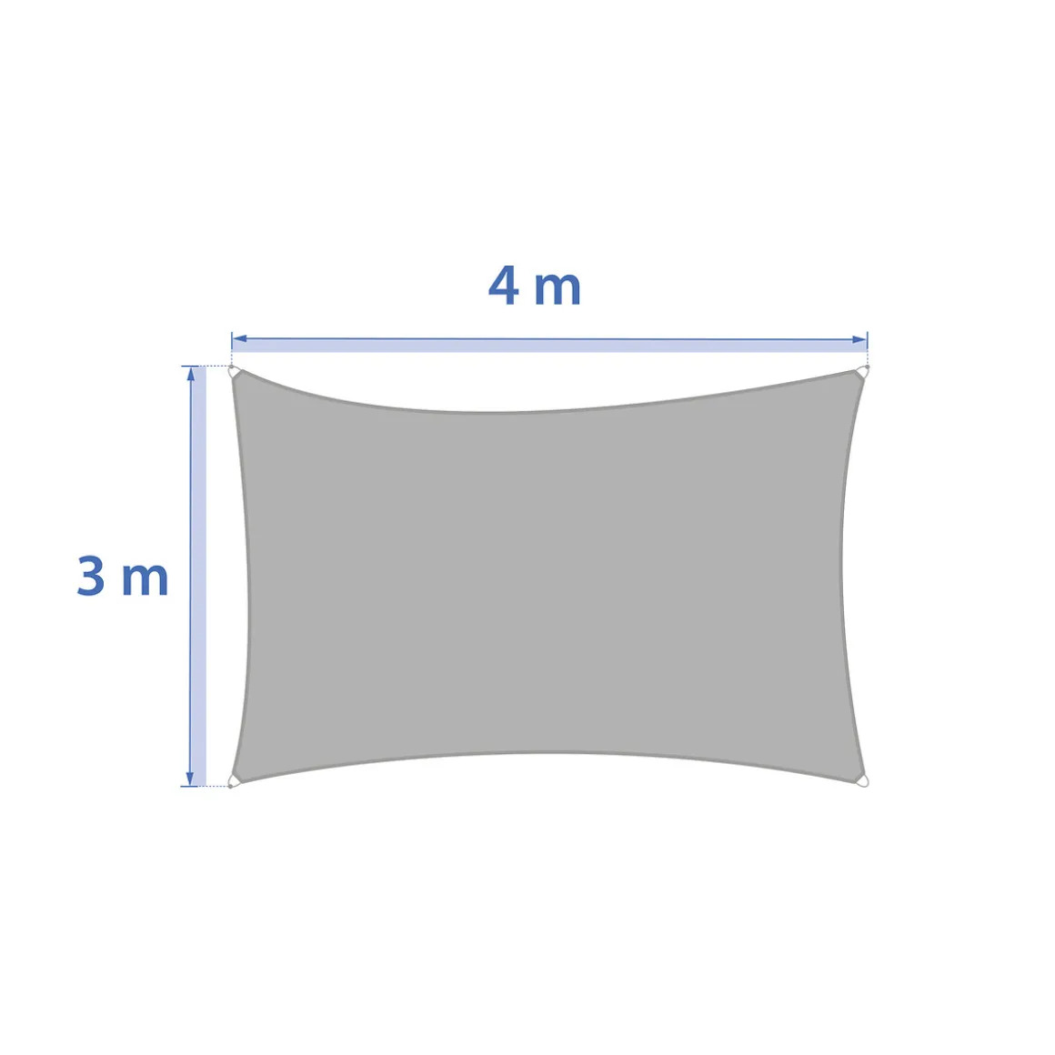 Toldo CURAÇAO BLE - 3x4m