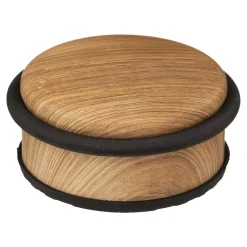 Tope De Puerta De Metal Y Madera 10X4.5