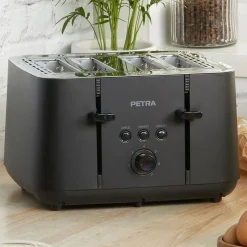 Tostador 4 Ranuras Petra Negro Matte