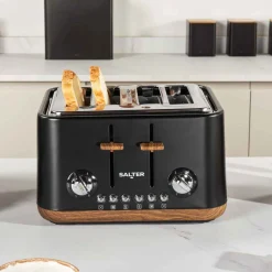 Tostadora 4 rebanadas SALTER TORONTO negra