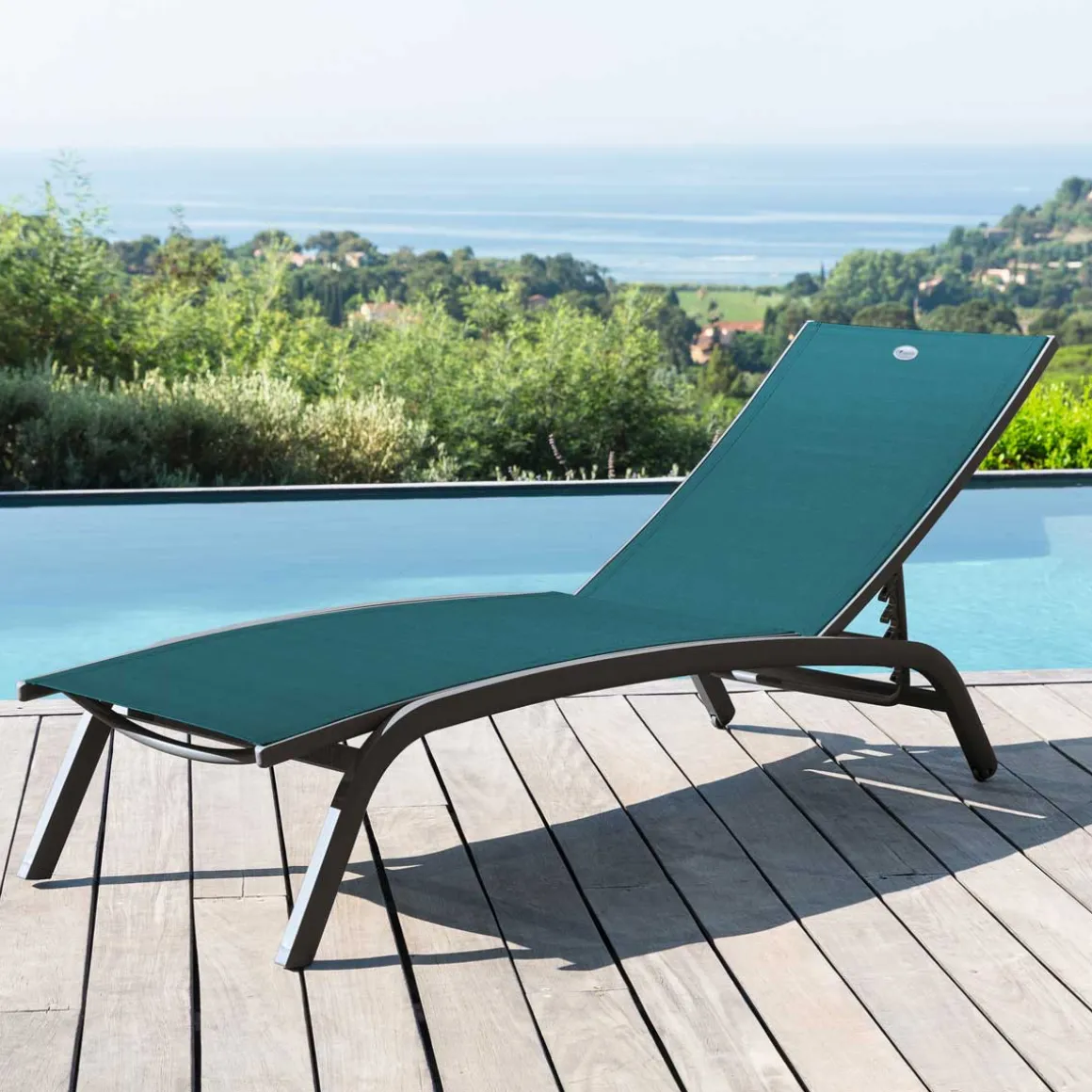 Tumbona BONAO azul canard