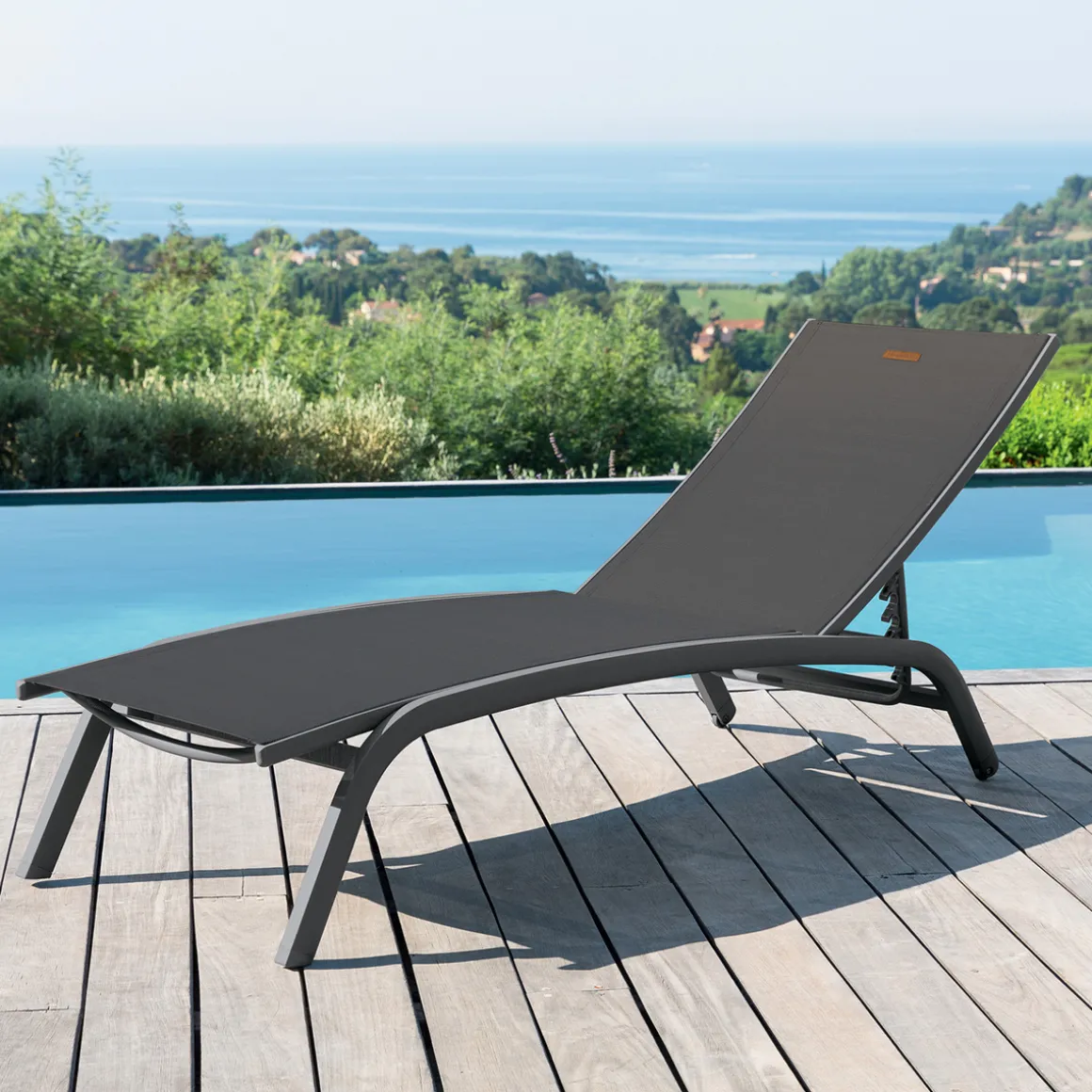 Tumbona BONAO gris antracite