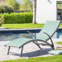Tumbona SAMBA verde oliva y graphite