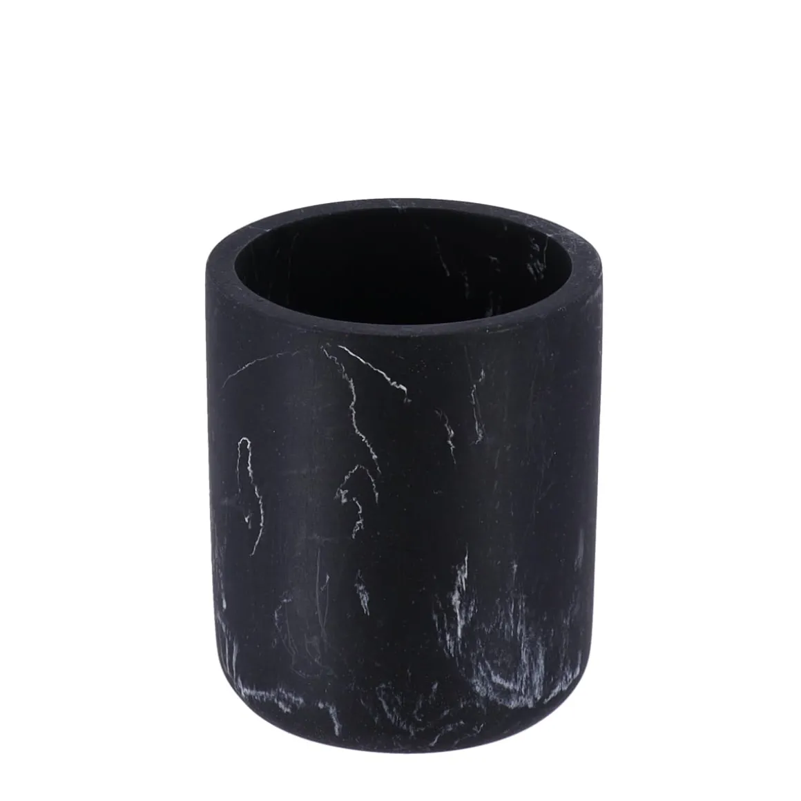 Vaso Baño Negro Efecto Mármol