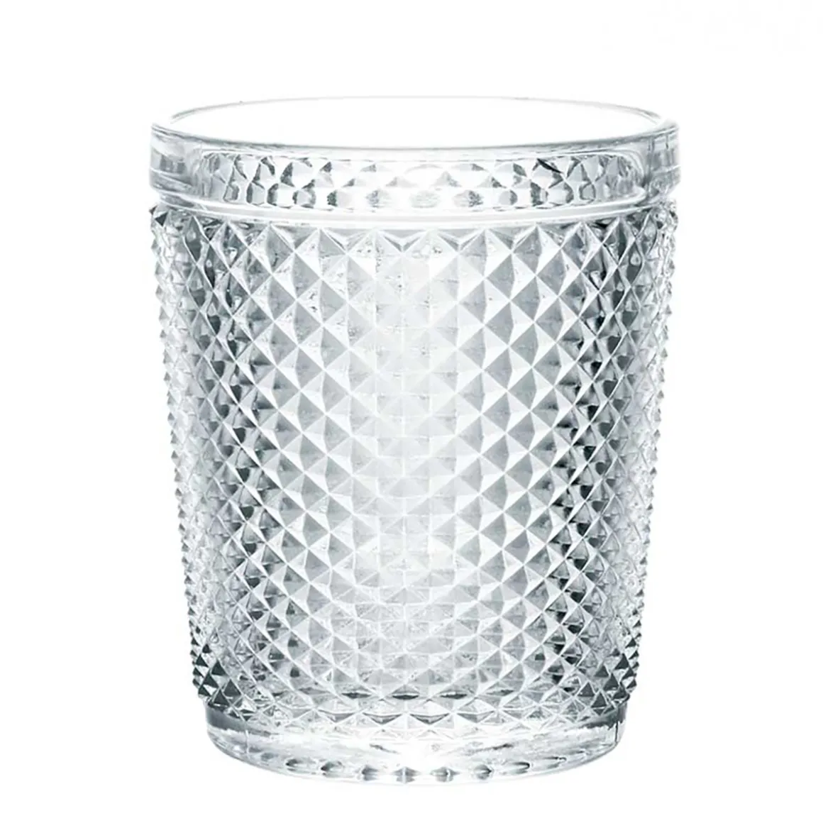 VASO DE AGUA BAJO VIDRIO TRANSPARENTE DIAMOND