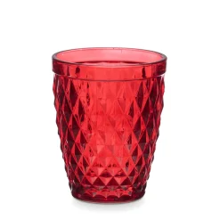 Vaso De Agua Diamante Rojo 25cl
