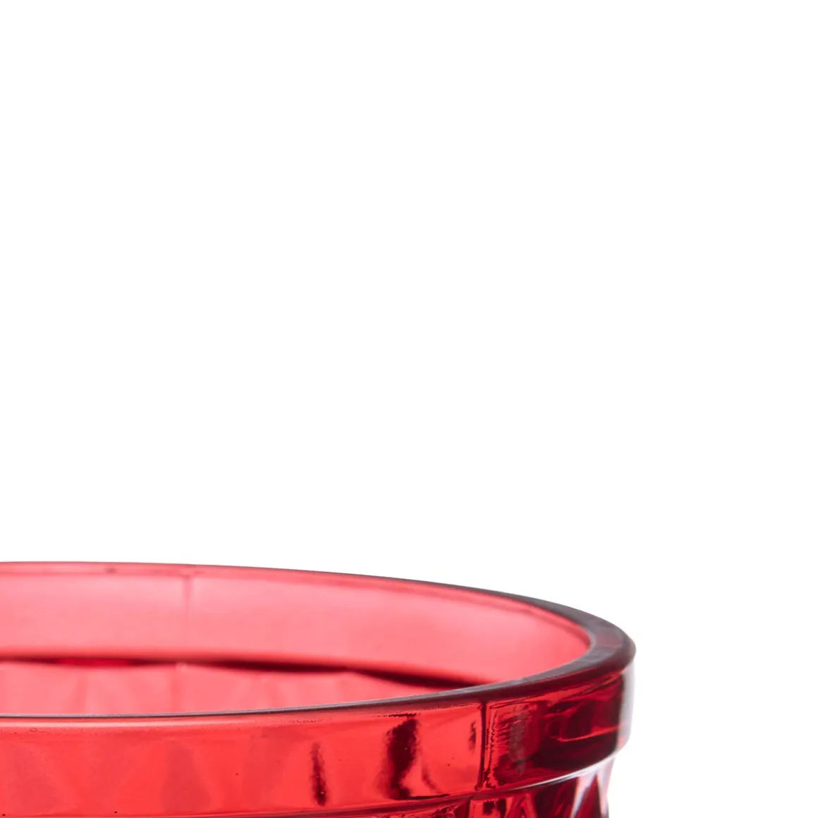 Vaso De Agua Diamante Rojo 25cl