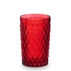 Vaso De Agua Diamante Rojo 37cl