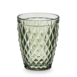 Vaso De Agua Diamante Verde 25cl