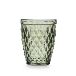 Vaso De Agua Diamante Verde 25cl