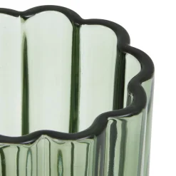 Vaso de lavabo FLOREA verde de vidrio