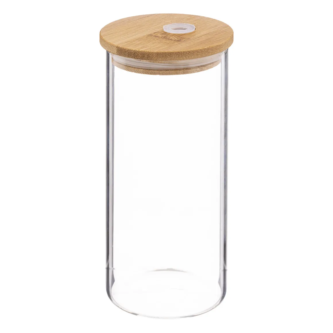 Vaso De Vidrio C/Tapa+Pajita 40 Cl