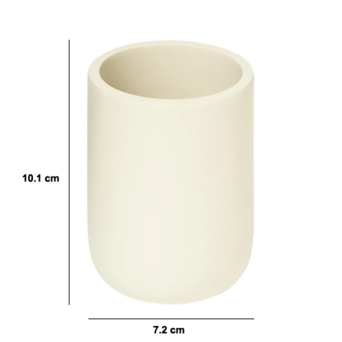 Vaso para cepillo de dientes DUO beige