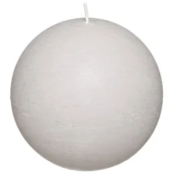Vela Bola Rústica Gris Pardo 10Cm