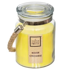 Vela De Citronela En Tarro De Vidrio