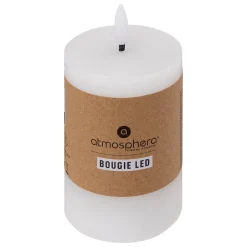 Vela Led Cilíndrica Molia Blanca 12.5cm