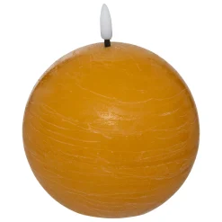 Vela Led Redonda Amarilla 8cm