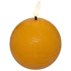 Vela Led Redonda Amarilla 8cm