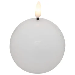 Vela Led Redonda Molia Blanca 8cm