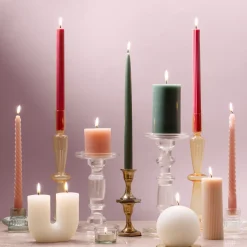 Vela Pilar Hugo Verde 13cm