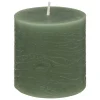 Vela Pilar Olia Verde 7cm