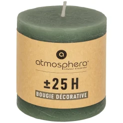 Vela Pilar Olia Verde 7cm