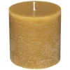 Vela Rústica Amarilla 6.7x7Cm