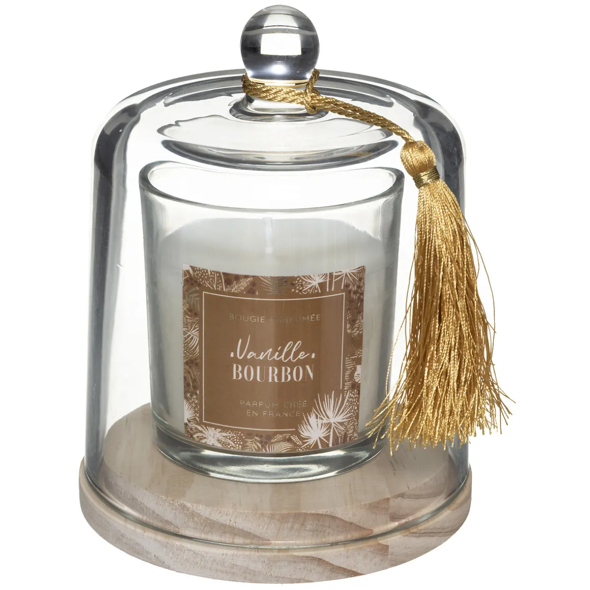 Vela Vainilla C/Campanilla Vidrio 130G