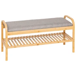 Zapatera con banco COSY de bambú