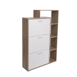 Zapatero con 3 cajones y 4 estantes 132cm