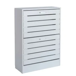 Zapatero Blanca En Lamas Con 2 Cajones