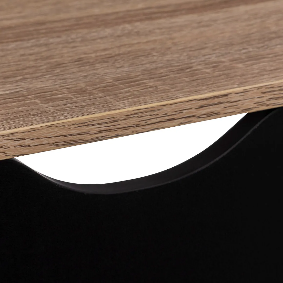 Zapatero Marrón Y Negro Con 3 Cajones